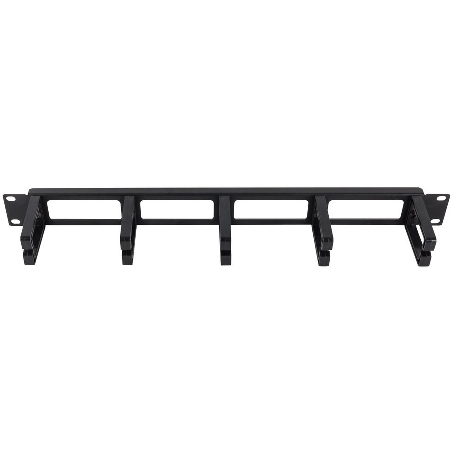 HORIZONTAL CABLE MANAGER - 1U , PLASTIC, BLACK HORIZONTAL CABLE MANAGEMENT BRACK