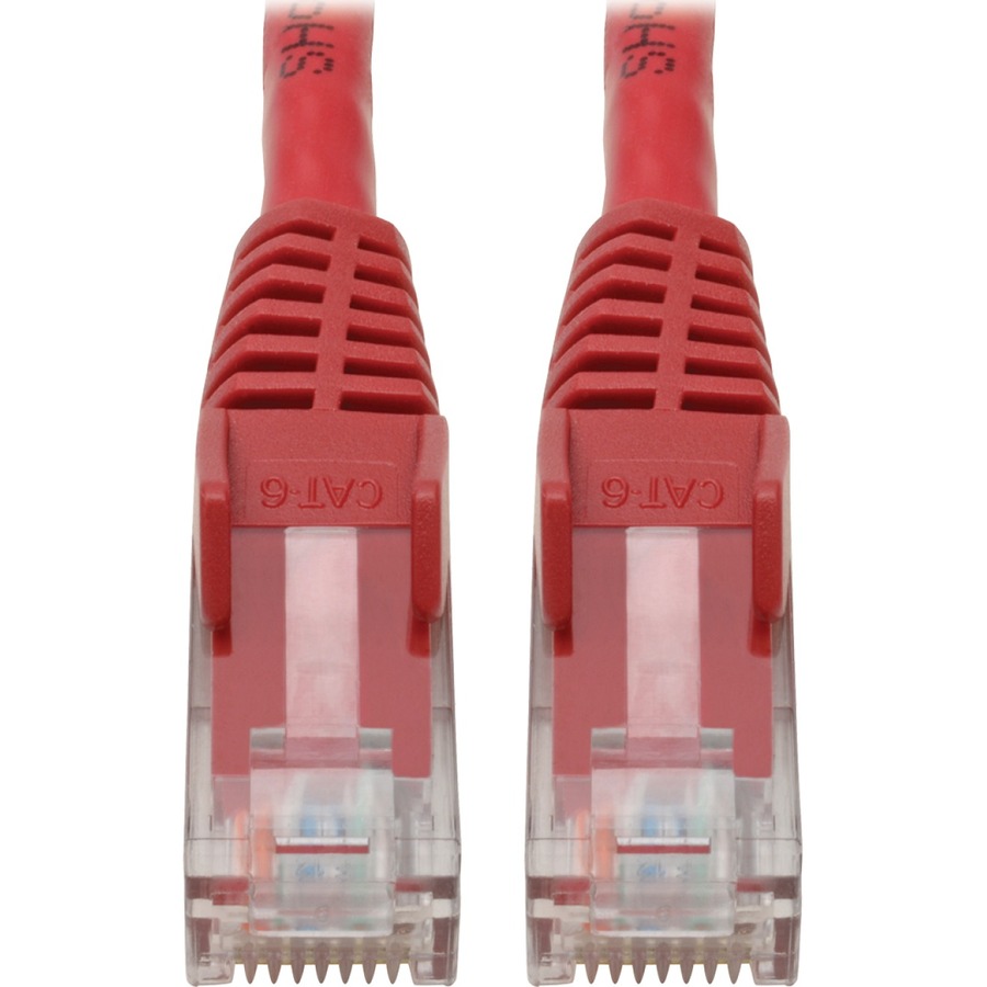 Tripp Lite by Eaton Cat6 Gigabit Snagless Molded (UTP) Ethernet Cable (RJ45 M/M) PoE Red 4 ft. (1.22 m)