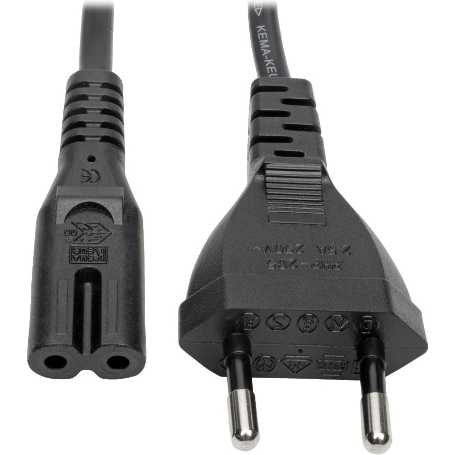 EATON TRIPP LITE SERIES EUROPEAN COMPUTER POWER CORD, C7 TO SCHUKO, 2.5A, 250V,