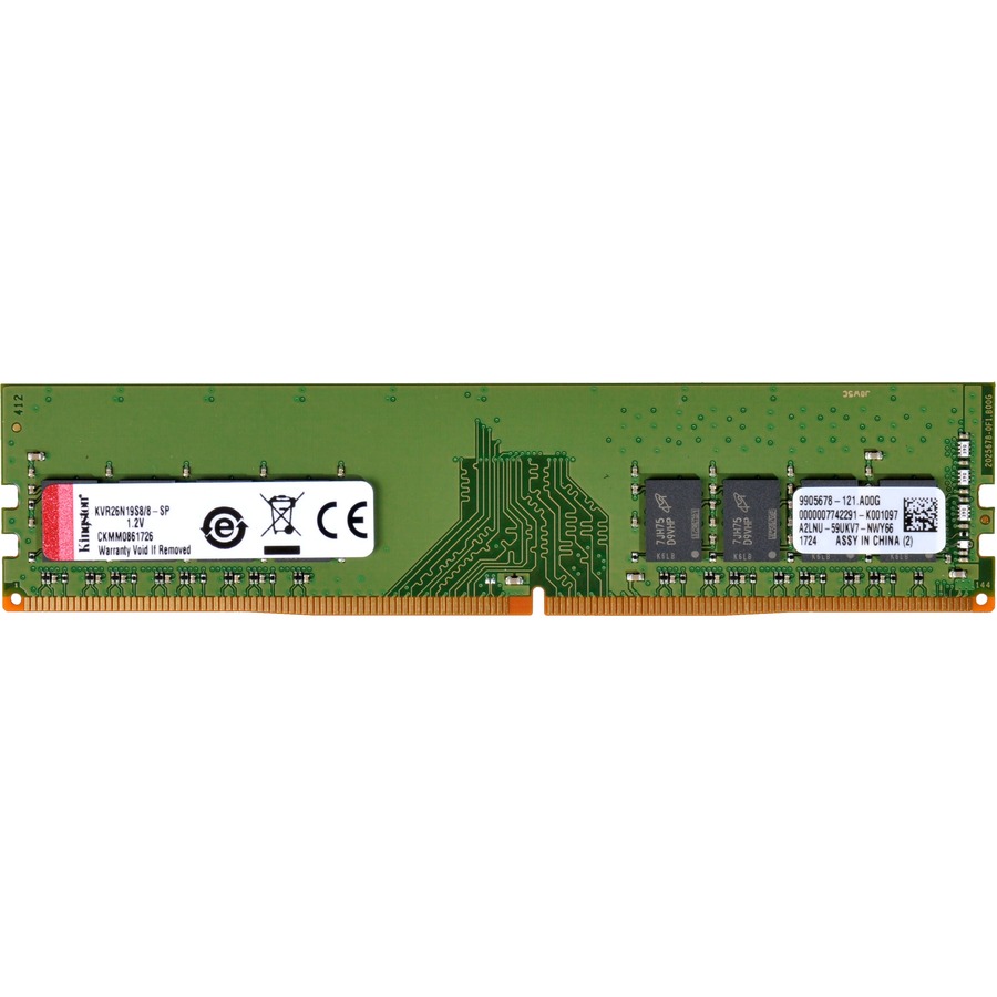 Kingston ValueRAM 8GB(1x8GB) 2666MT/s DDR4 CL19 DIMM 1.2V (KVR26N19S8/8)