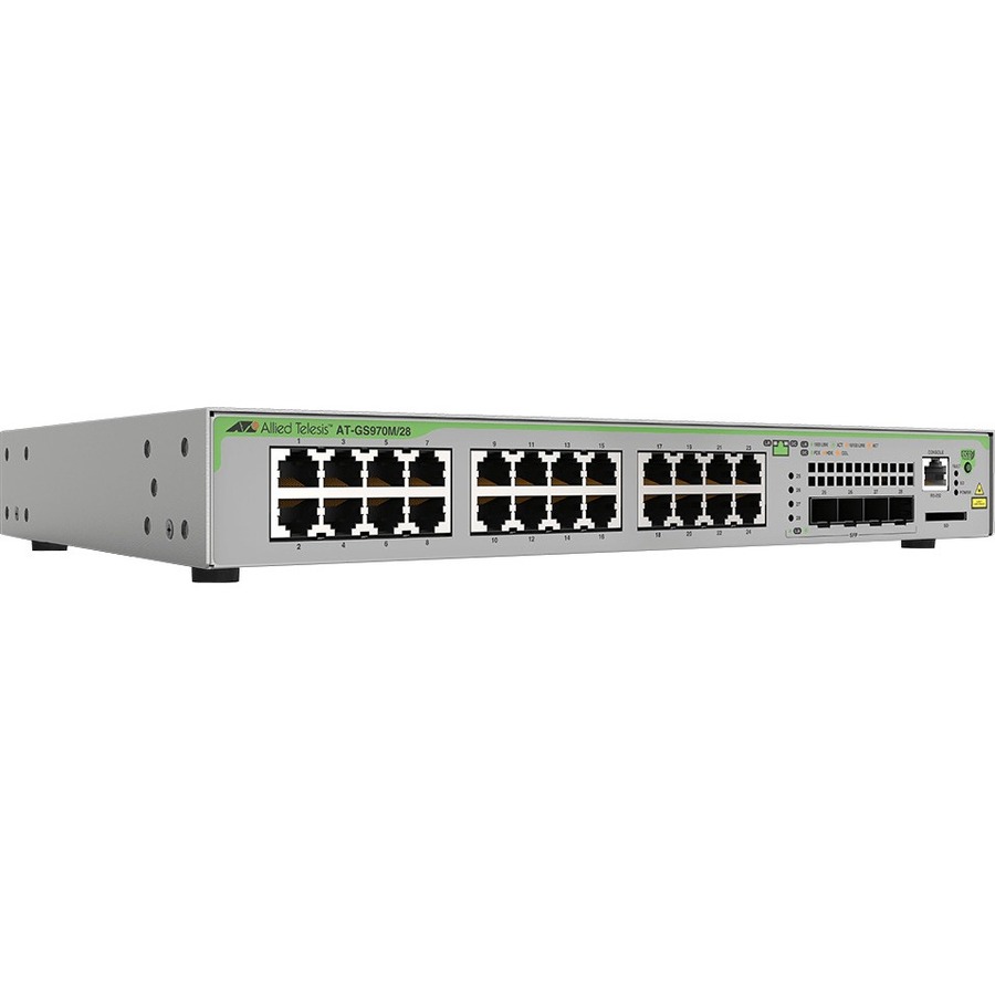 L2+ MANAGED, 24 X 10/100/1000MBPS, 4 X SFP UPLINK SLOTS, 1 FIXED AC POWER SUPPLY