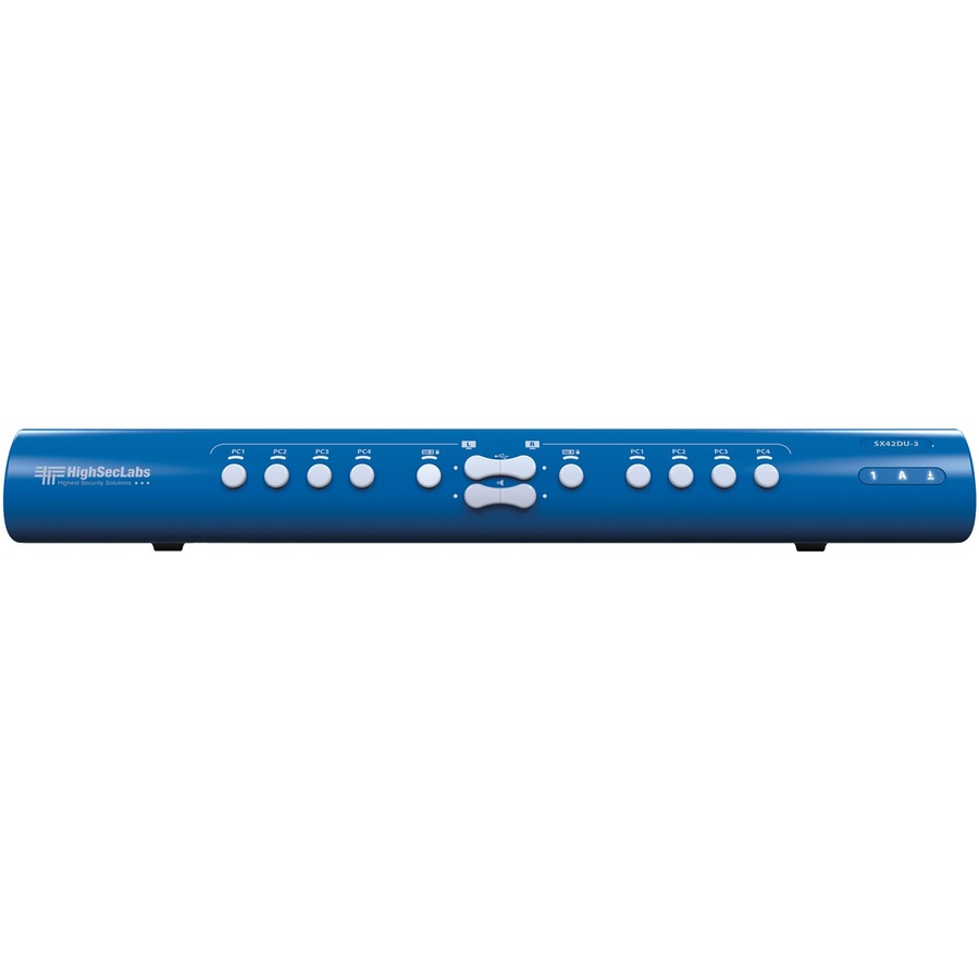 SX42DU-3 IS A SECURE 2X4 4K30 UHD DVI-I MINI MATRIX KVM SWITCH. IT ENABLES VIEWI