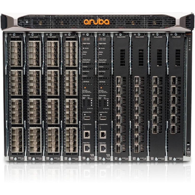 ARUBA CX 8400 SWITCH SERIES - 8 I/O MODULE SLOTS SHIPS WITH 32 10GBE (SFP/SFP+)