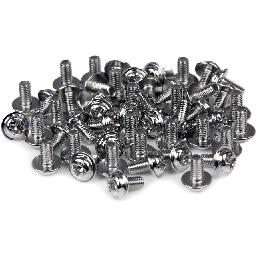 STARTECH PC Mounting Computer Screws M3 x 1/4in Long Standoff (for mounting any motherboard to PC chassis or attaching any floppy/CD-ROM/DVD-ROM drives) - 50 Pack(SCREWM3)
