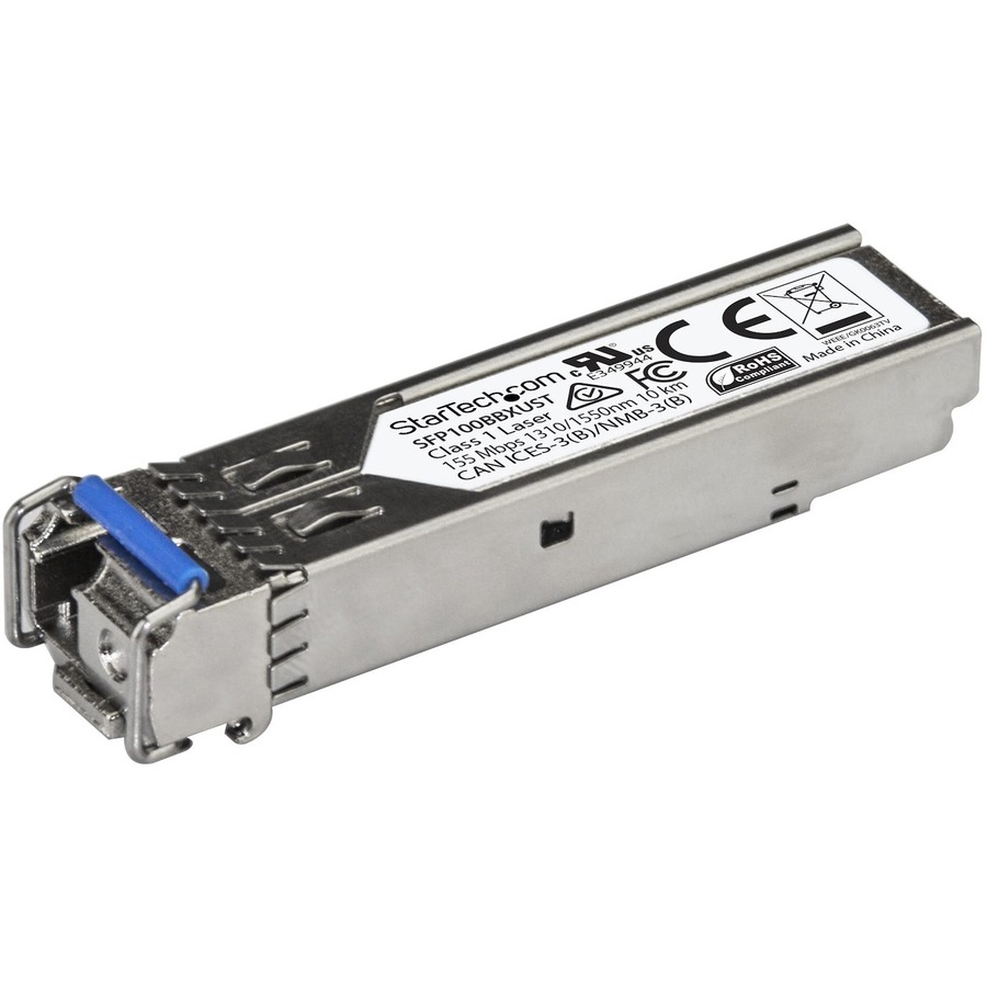 StarTech MSA Uncoded SFP Transceiver Module - 100BASE-BX - 100 Mb Ethernet BiDi Fiber (SMF)