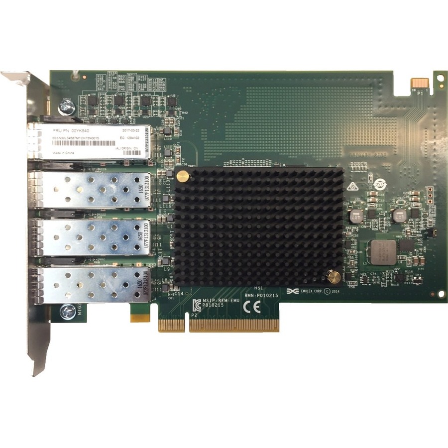 THINKSYSTEM EMULEX OCE14104B-NX PCIE 10GB 4-PORT SFP+ ETHERNET ADAPTER (NO SUPPO