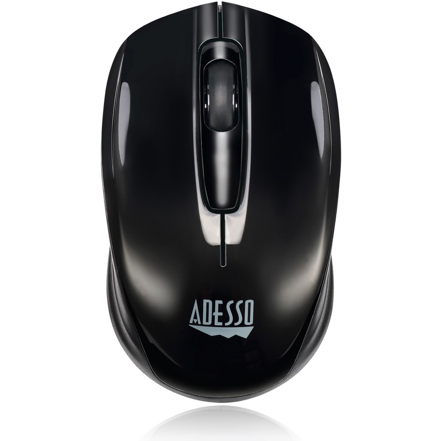 Adesso iMouse S50 - 2.4GHz Wireless Mini Mouse - Optical - Wireless - Radio Frequency - 2.40 GHz - Black - USB - 1200 dpi - Scroll Wheel - 3 Button(s) - Symmetrical