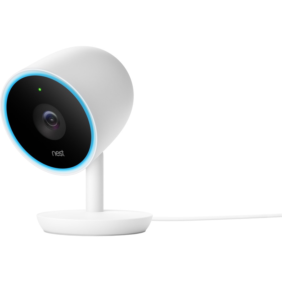 Google Nest (Cam IQ) - Caméra de sécurité intérieure | Wi-Fi | 4K 1080P (1 920 x 1 080) à 30 images/sec | encodage H.264 HDR | zoom 12x | haut-parleur | ensemble de 3 microphones