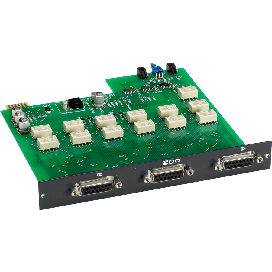 THE DB15 A/B SWITCH LATCHING CARD ALLOWS YOU TO SWITCH BETWEEN TWO DB15 CONNECTI