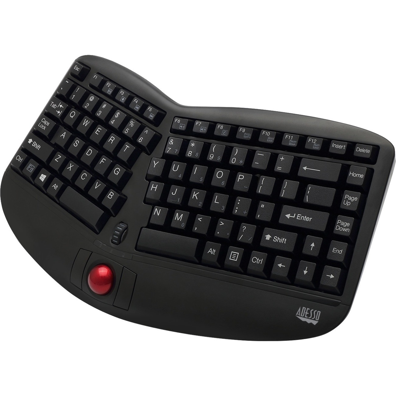 TRU-FORM MEDIA 3150 MINI ERGO TRACKBALL KEYBOARD W/ SCROLL WHEEL