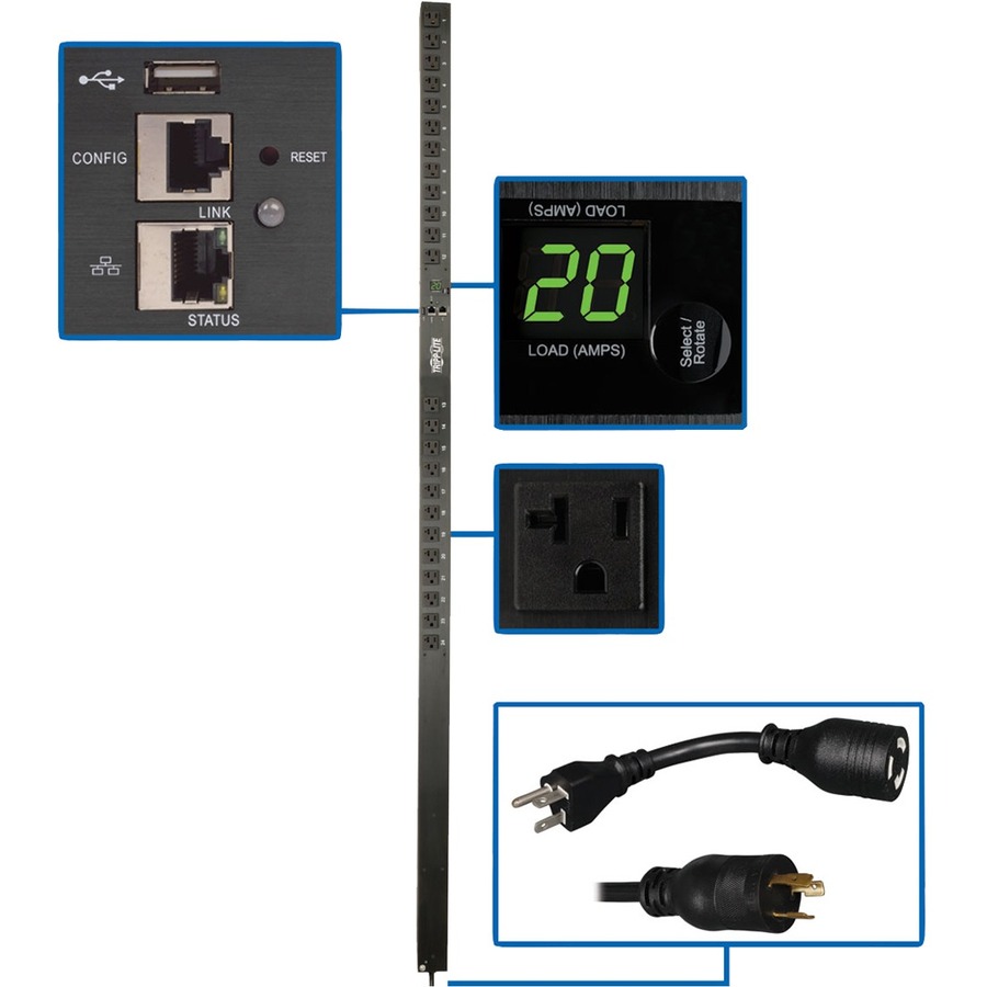 PDU MONITORED 1.9KW 120V 24