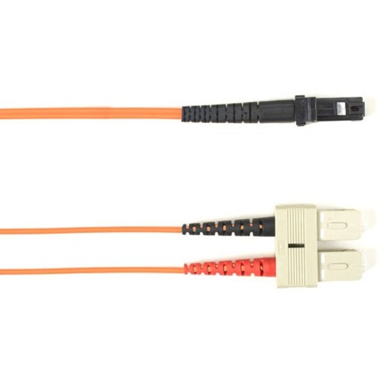 OM1 62.5/125 MULTIMODE FIBER OPTIC PATCH CABLE - OFNR PVC, SC TO MTRJ, ORANGE, 2