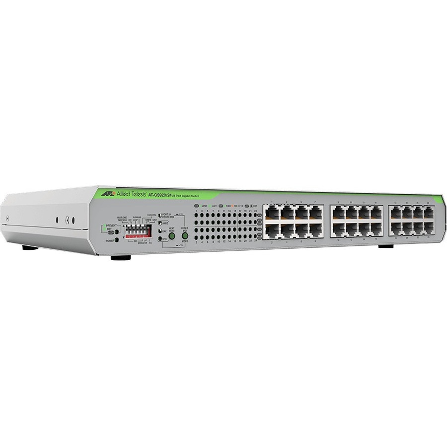24X 10/100/1000T UNMANAGED SWITCH WITH INTERNAL PSU, US POWER CORD, CONFIGURABLE