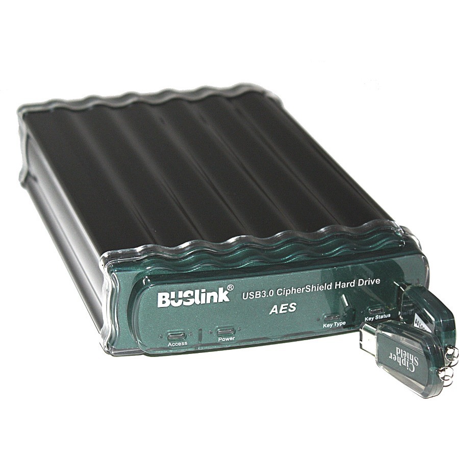 12TB CIPHERSHIELD HARDWARE KEY FIPS 140-2 ESATA/USB 3.0 256-BIT AES ENCRYPTED EX