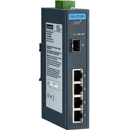 SWITCH - EKI-2725FI-AE - WIRED - 1GBPS - NETWORKING / PORTS QTY: 5 - GIGABIT ETH