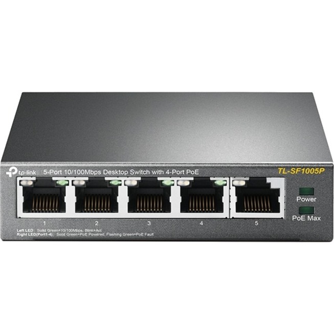 TP-LINK - Commutateur de bureau 10/100 Mbit/s à 5 ports avec 4 ports PoE