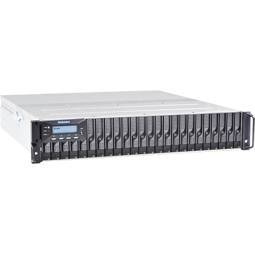 EONSTOR DS 3000 SAN STORAGE, 2U/24 BAY, SINGLE CONTROLLER, 4 X 1G ISCSI PORTS, 1
