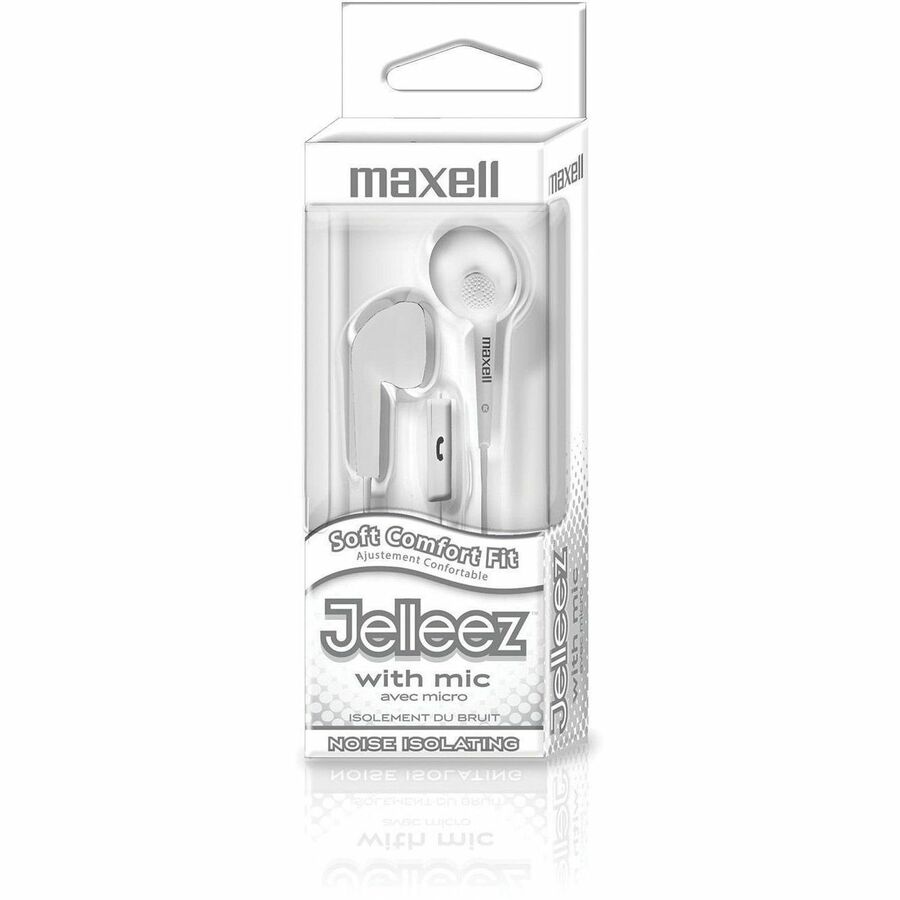 JELM-WH JELLEEZ EB WHITE W/MIC WIRED 3.5MM
