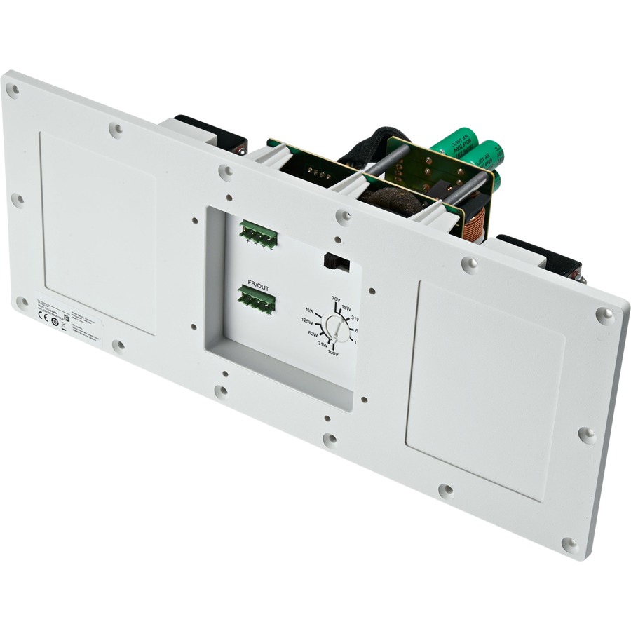 250W TRANSFORMER INPUT PANEL FOR 10INCH SUBWOOFER. WHITE.