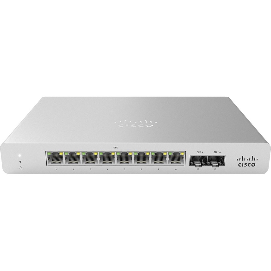 Commutateur Cisco Meraki MS120-8FP 1G L2 géré dans le cloud avec 8 ports GigE et PoE de 127 W