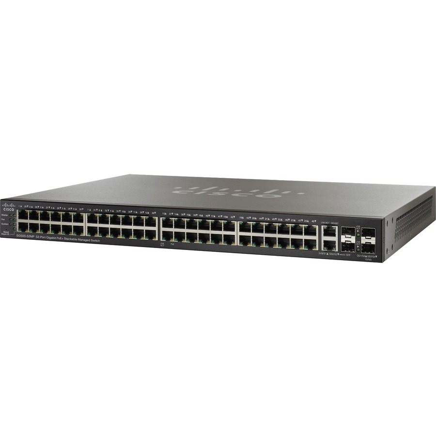 SG500-52MP 52-PRT GB MAX POE+STACKABLEMNGD SW REMANUFACTURED