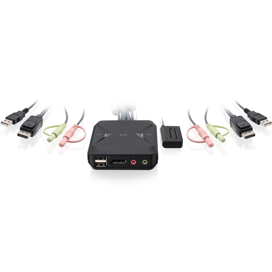 EASILY SWITCH BETWEEN YOUR TWO DISPLAYPORT COMPUTERS AND CONTROL THEM WITH ONE M