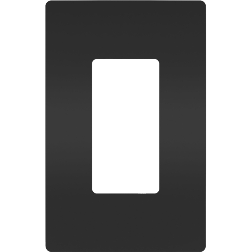 RADIANT WALL PLATE 1 GANG DECORATOR BK