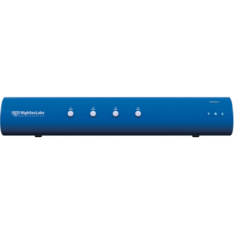 DK42D-3 IS A SECURE DUAL HEAD 4-PORT, 4K30 UHD DVI-I KVM SWITCH. IT ENABLES USER