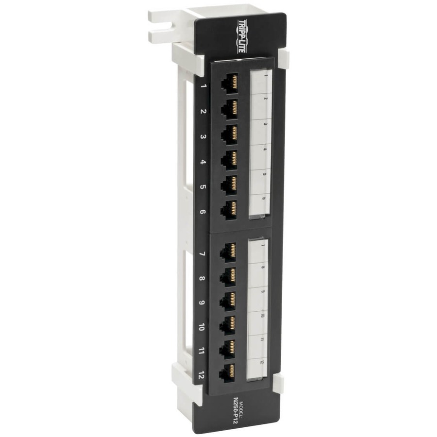 EATON TRIPP LITE SERIES CAT6 WALL-MOUNT 12-PORT PATCH PANEL - POE+ COMPLIANT, 11