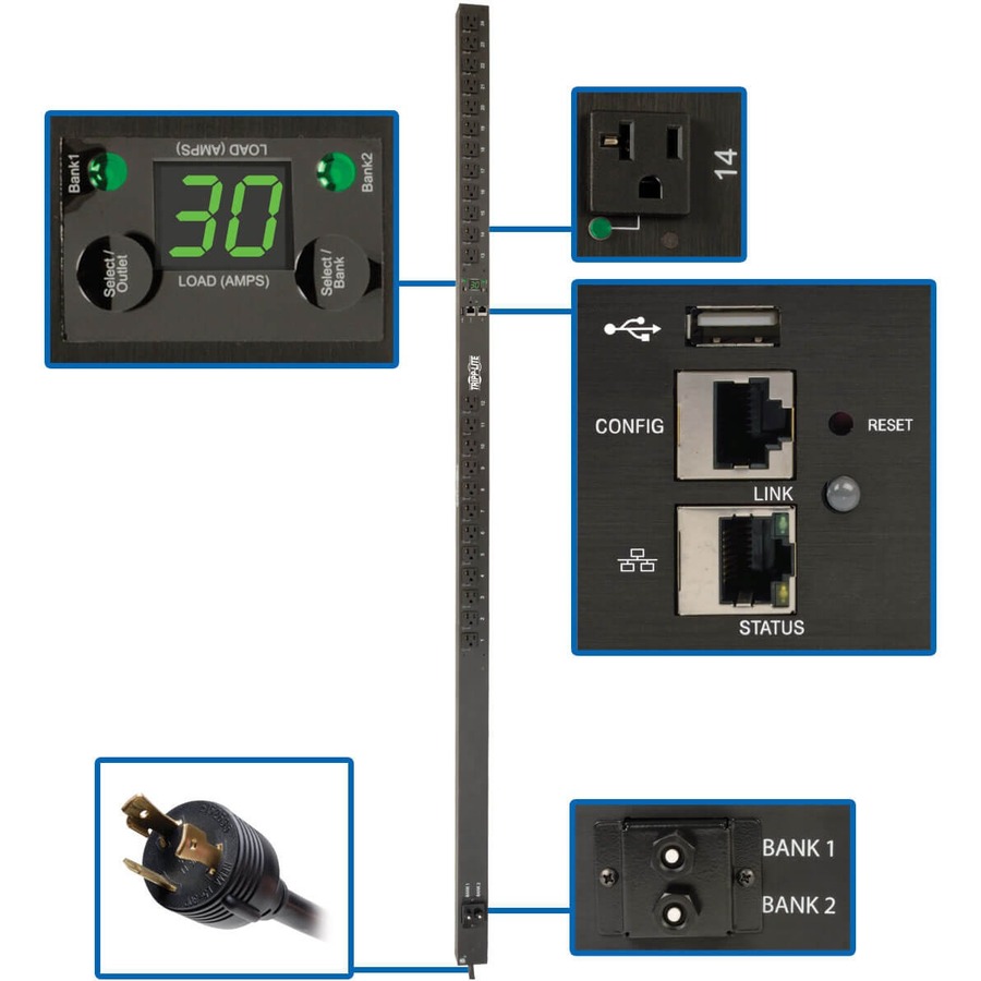 PDU SWITCHED 120V 30A 24 5-15
