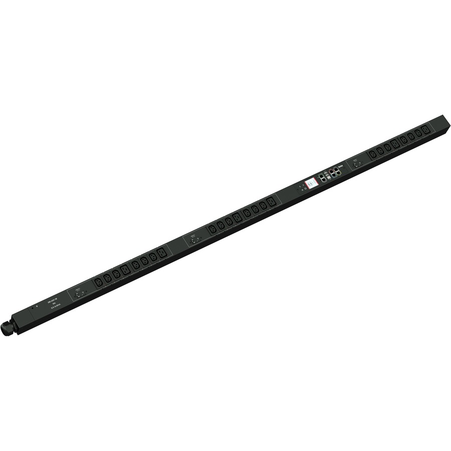 3PH, 208V AC, 50A (35A/PH RATED); 24 OUTLETS: 18X C13, 6X C19; PLUG: HUBBELL CS8