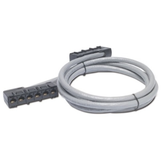 APC DATA DISTRIBUTION CABLE, CAT5E UTP CMR GRAY, 6XRJ-45 JACK TO 6XRJ-45 JACK, 7