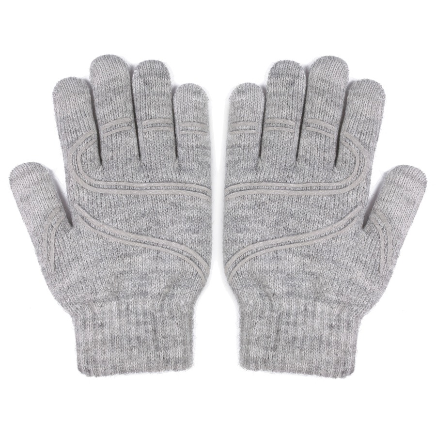 CONDUCTIVE FIBER ON ALL 10 FINGERTIPS & GRIPTRAK PATTERN FOR IMPROVED GRIP OF Y