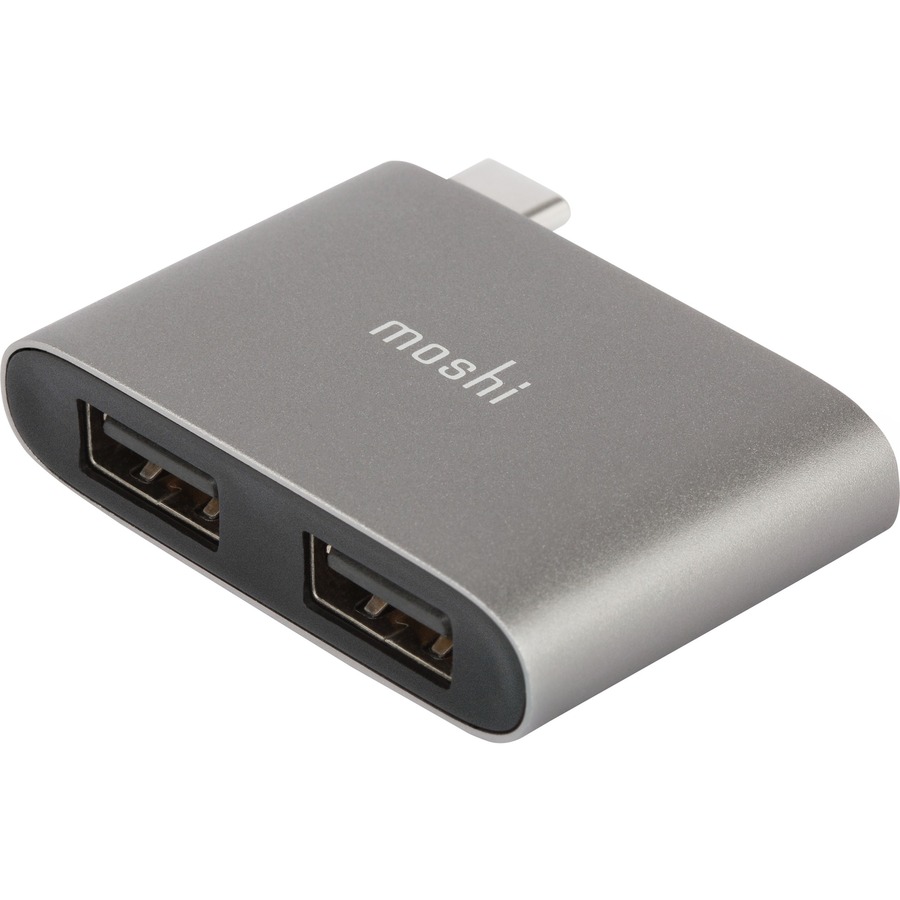 USB-C TO DUAL USB-A ADAPTER - TITANIUM GRAY,OFFERING WO USB 3.1 GEN 1 PORTS WITH