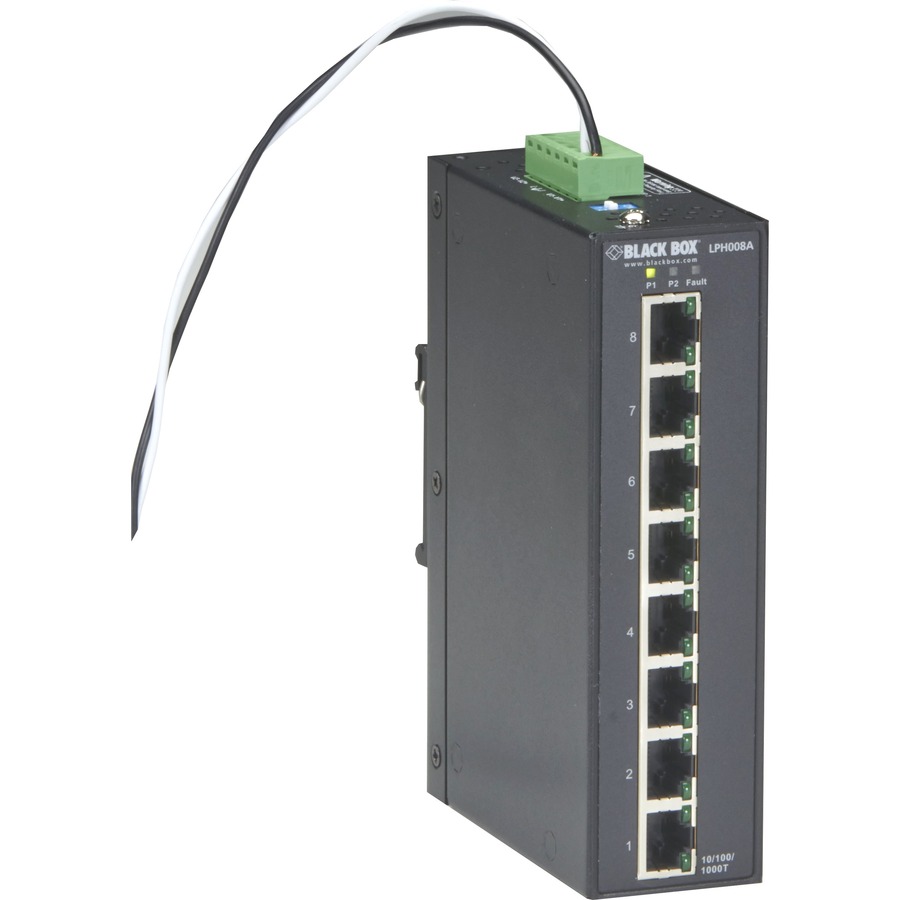 BLACK BOX LPH008A-R2 SWITCH - GIGABIT ETHERNET (1000-MBPS) EXTREME TEMPERATURE P