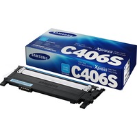 SAMSUNG 406S Cyan Toner Cartridge | 1000 Pages Yield |(CLT-C406S/XAA)