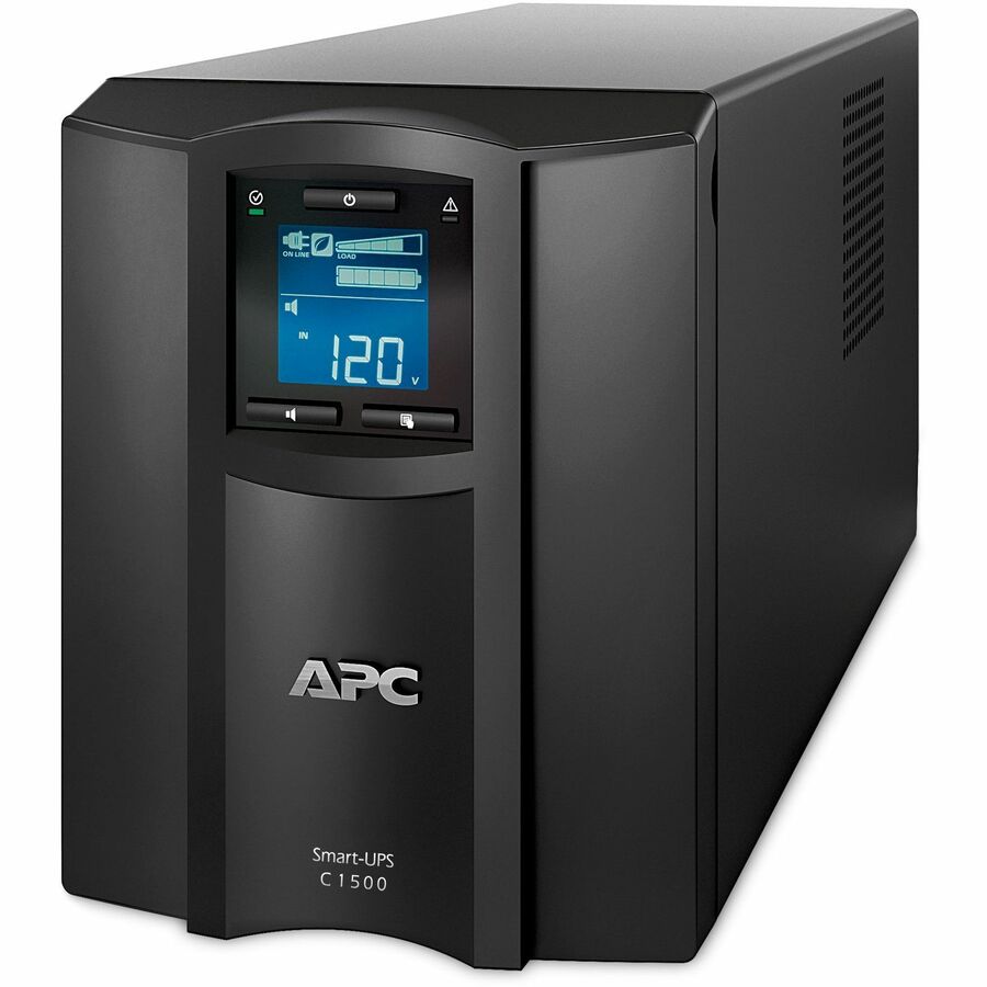 APC - Batterie de secours Smart-UPS 1 500VA Pure Sineware avec SmartConnect (APC-SMC1500C) | 1 500VA - 900W - Mode veille 7,80 Minute - Ethernet, USB, Serial | Sorties 8 x NEMA 5-15R