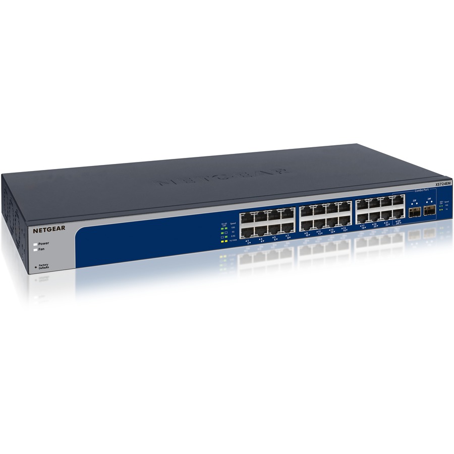 NETGEAR (XS724EM-100NAS) Commutateur intelligent géré Plus Ethernet 10 Gigabit/Multi-Gigabit à 24 ports