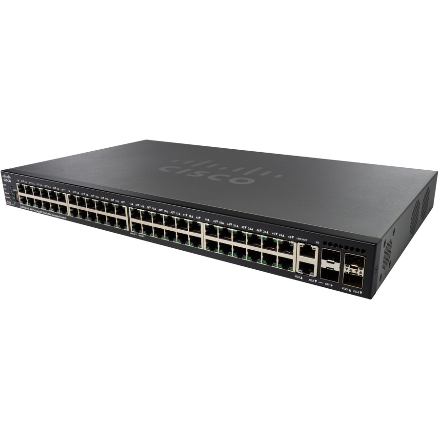 CISCO SG550X-48 48-PORT GIGABIT STACKABLE SW REMANUFACTURED