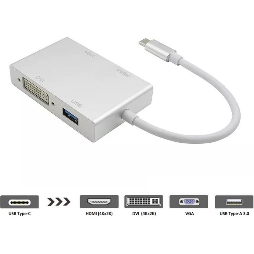 4-IN-1 USB-C TO HDMI VGA