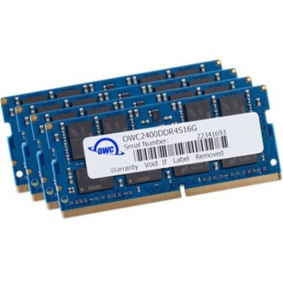 64.0GB (4 X 16GB) OWC PC4-19200 DDR4 2400MHZ 260-PIN CL17 SO-DIMM MEMORY UPGRADE