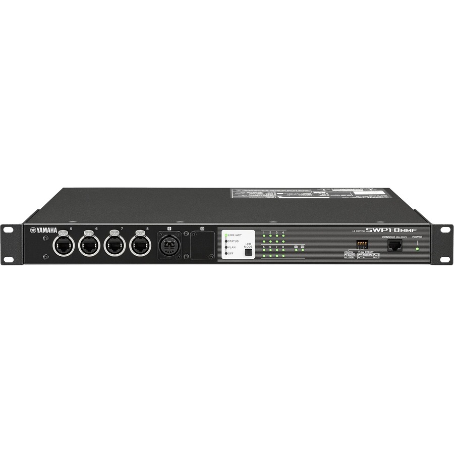 8 PORT NETWORK SWITCH WITH MULTIMODE FIBER PORT