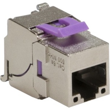 KEYSTONE JACK, CAT6A, SHIELDED, TOOL-LESS. BAG.