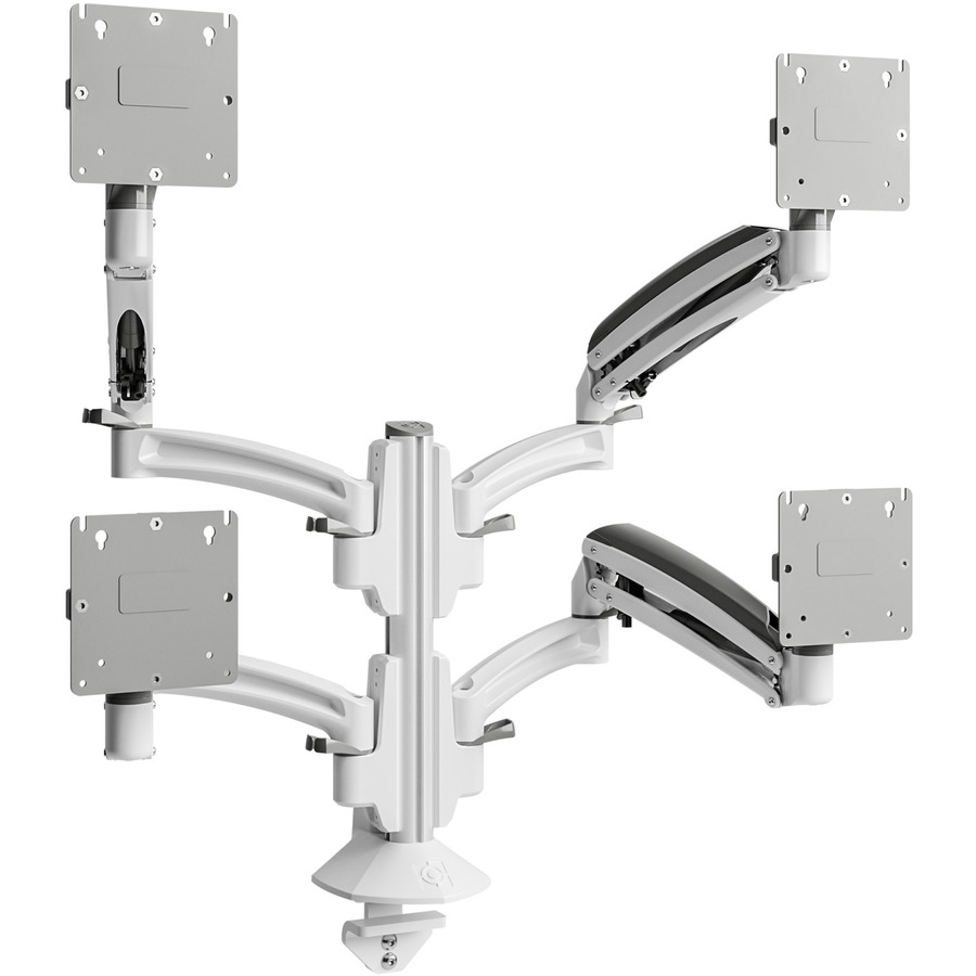 K1 CLMN MNT 4 DISP DUAL 2L ARMS WHT