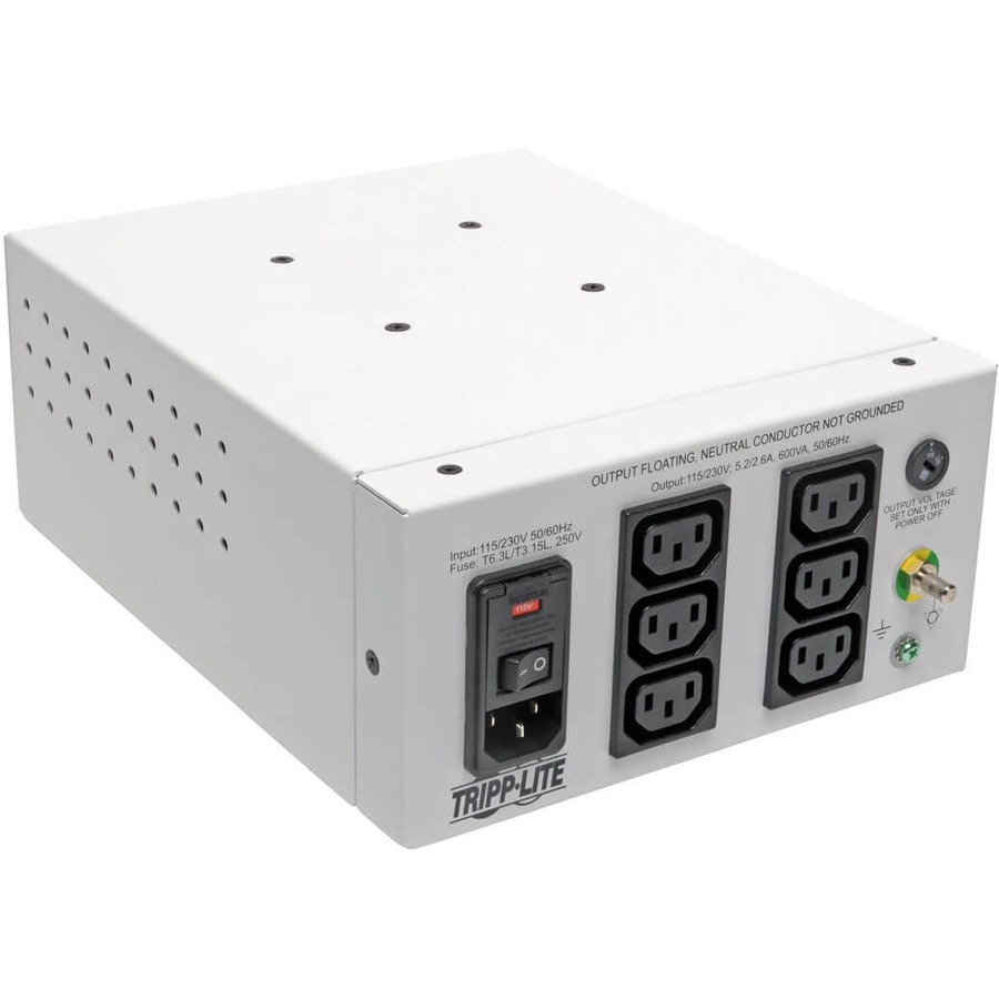 EATON TRIPP LITE SERIES ISOLATOR SERIES DUAL-VOLTAGE 115/230V 600W 60601-1 MEDIC