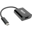USB-C to HDMI Adapter   M/F, Thunderbolt 3, USB 3.1, 4K x 2K @ 24/25/30 Hz, Blac