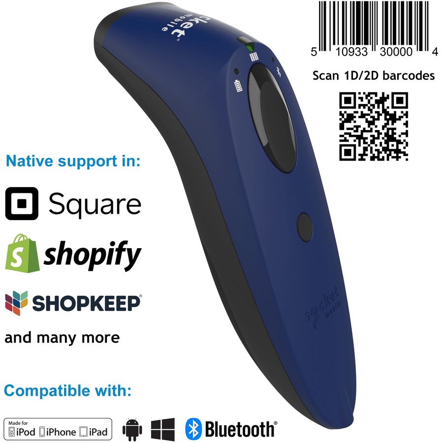 SOCKETSCAN S740 2D BARCODE SCANNER BLUE US#2MB721