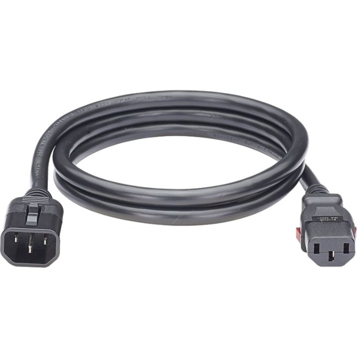 LOCKING PC IEC C14-IEC C13 8FT 10PK BL