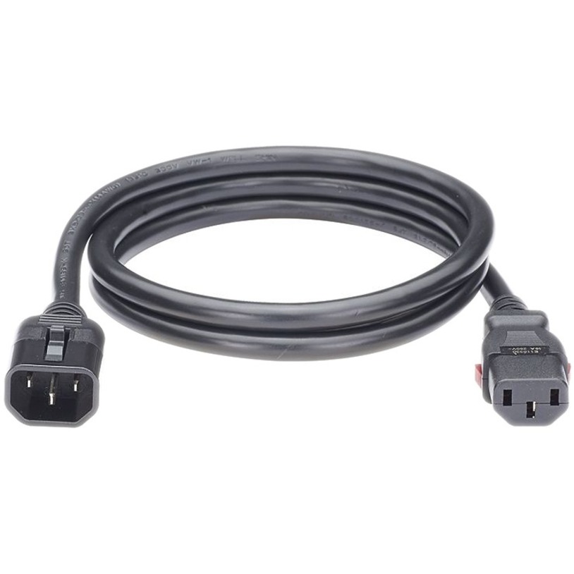 LOCKING PC IEC C14-IEC C13 4FT 10PK BL