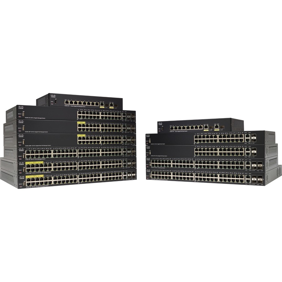 Cisco SF350-24P Commutateur géré PoE à 24 ports 10/100